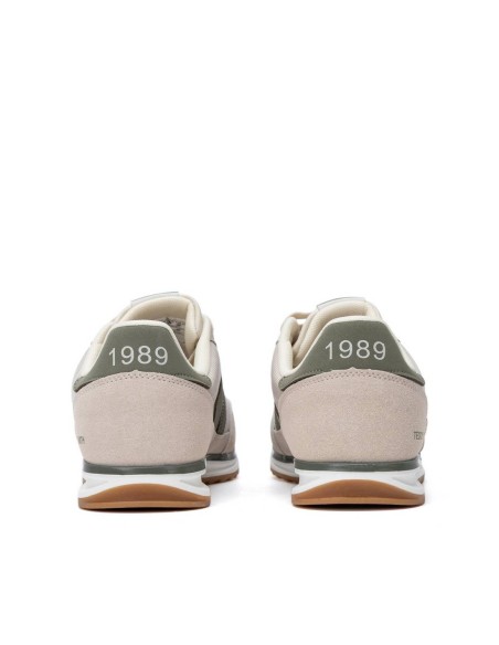 Zapatilla de hombre plano Teddy smith 121021 Beige
