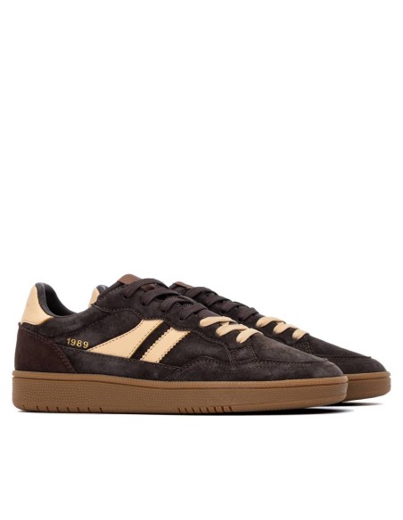 Zapatilla de hombre plano Teddy smith 121032 Marrón