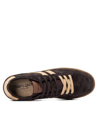 Zapatilla de hombre plano Teddy smith 121032 Marrón