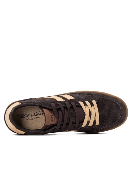 Zapatilla de hombre plano Teddy smith 121032 Marrón