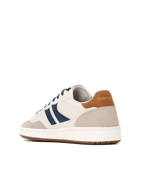 Zapatilla de hombre plano Teddy Smith 121034 Blanco
