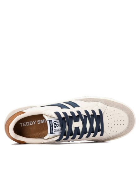 Zapatilla de hombre plano Teddy Smith 121034 Blanco