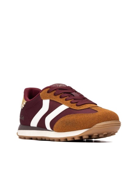 Zapatilla de mujer plano Teddy Smith 121138  Burdeos