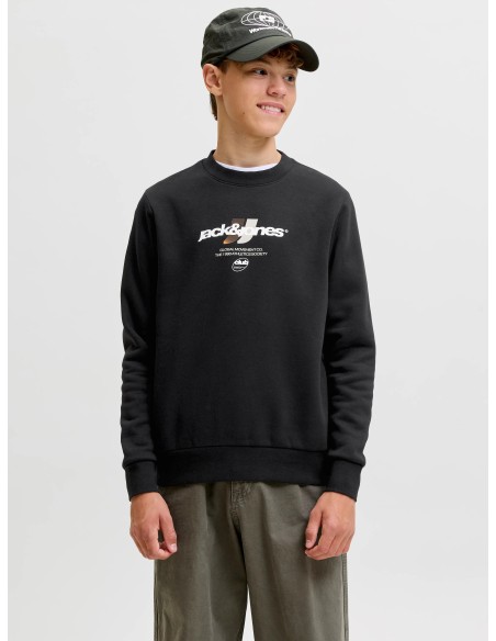 JCOCLUB BRANDING SWEAT CREW NECK JNR Black JJ