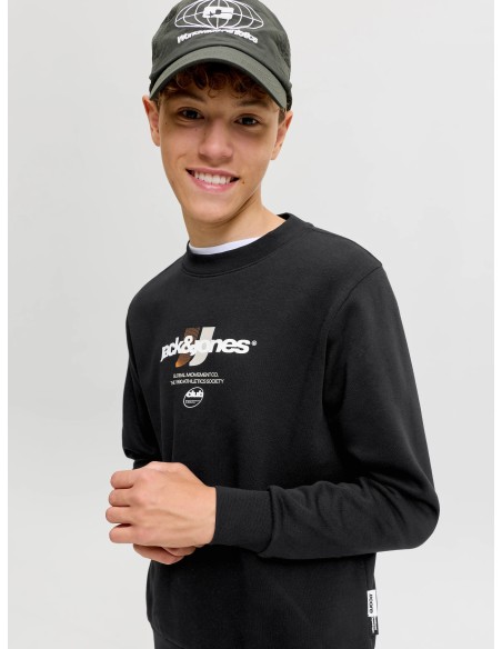 JCOCLUB BRANDING SWEAT CREW NECK JNR Black JJ