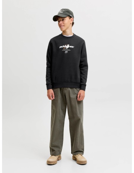 JCOCLUB BRANDING SWEAT CREW NECK JNR Black JJ