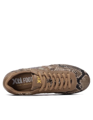 Zapatilla de mujer plano Xti 146153 Serpiente