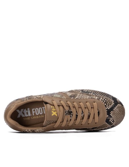 Zapatilla de mujer plano Xti 146153 Serpiente