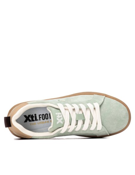 Zapatilla de mujer plano Xti 146270 Kaki