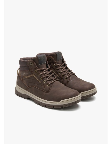 Bota Casual detalle texturas marrón 64558 Marrón