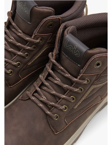 Bota Casual detalle texturas marrón 64558 Marrón