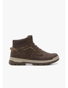 Bota Casual detalle texturas marrón 64558 Marrón