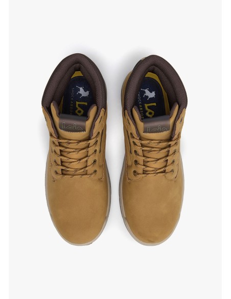 Bota Casual detalle texturas marrón 64558 Camel