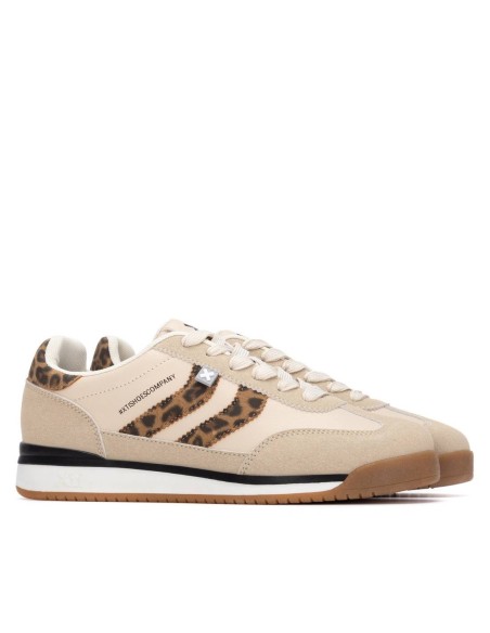 Zapatilla de mujer plano Xti 144587 Leopardo