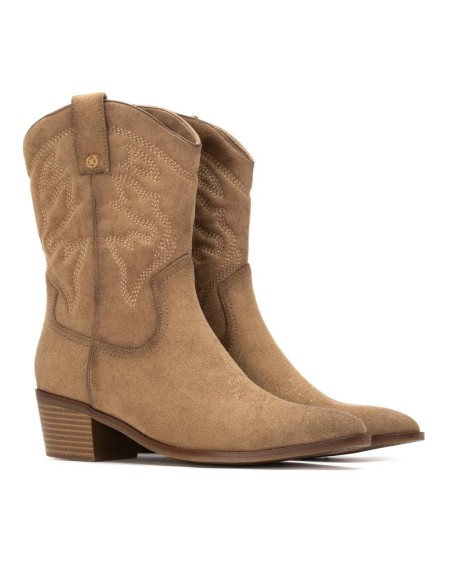 Botin de mujer con tacón Xti 144307 Beige