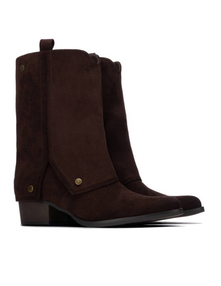 Botin de mujer con tacón Xti 146478 Marrón