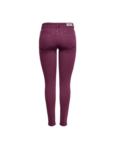 PANTALONES SKINNY onlWAUW Tawny Port/Burdeos