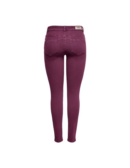 PANTALONES SKINNY onlWAUW Tawny Port/Burdeos
