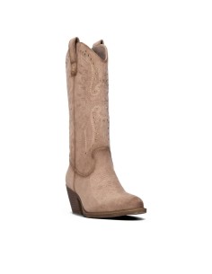 Bota de mujer con tacón Xti 146102 Beige 2