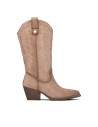 Bota de mujer con tacón Xti 146102 Beige
