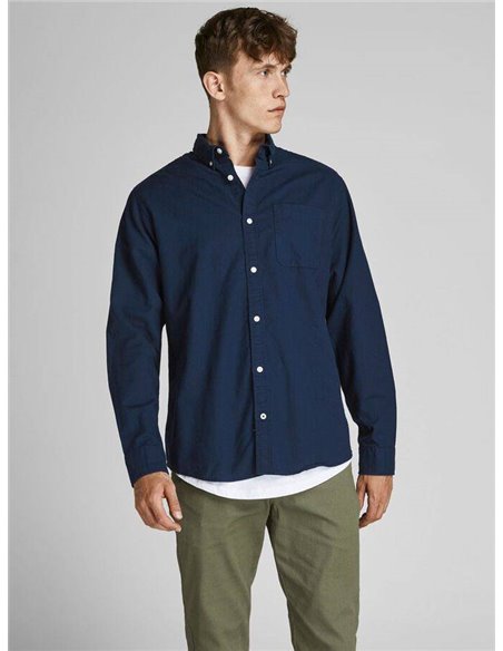 CAMISA DE MANGA LARGA JJEOXFORD Navy Blazer/Marino