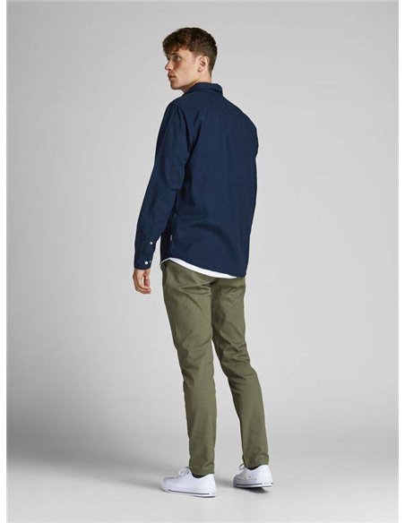 CAMISA DE MANGA LARGA JJEOXFORD Navy Blazer/Marino