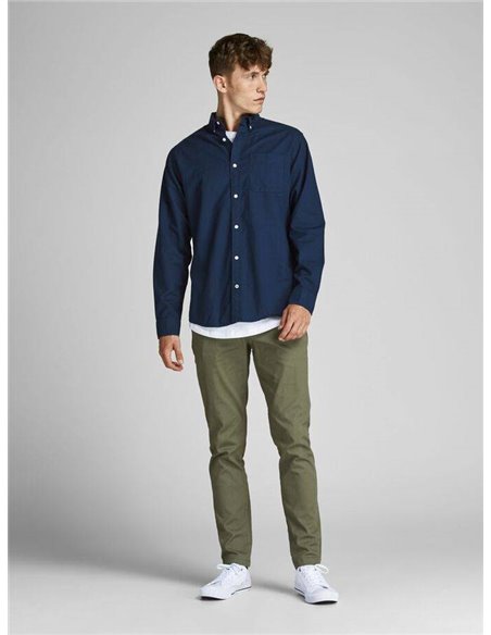 CAMISA DE MANGA LARGA JJEOXFORD Navy Blazer/Marino