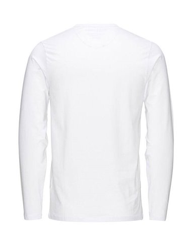 CAMISETA BÁSICA DE MANGA LARGA JJEBASIC OPT White/Blanco