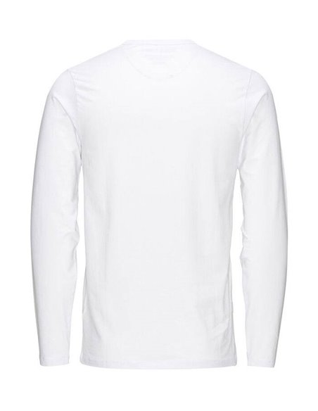 CAMISETA BÁSICA DE MANGA LARGA JJEBASIC OPT White/Blanco