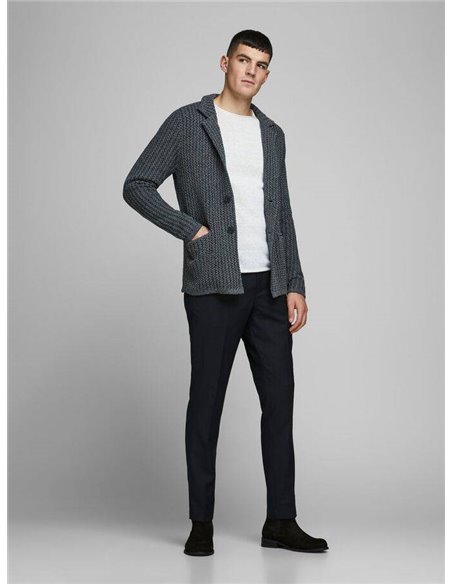 JERSEY DE PUNTO A BASE DE LINO JJELINEN Blanc de Blanc/Blanco