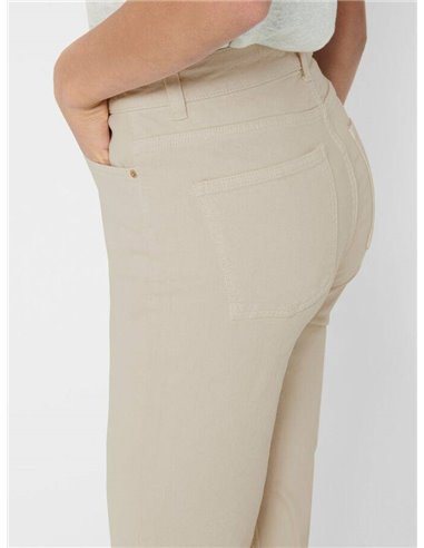 PANTALÓN DE TALLE ALTO onlEMILY Ecru/Beige