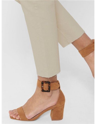 PANTALÓN DE TALLE ALTO onlEMILY Ecru/Beige