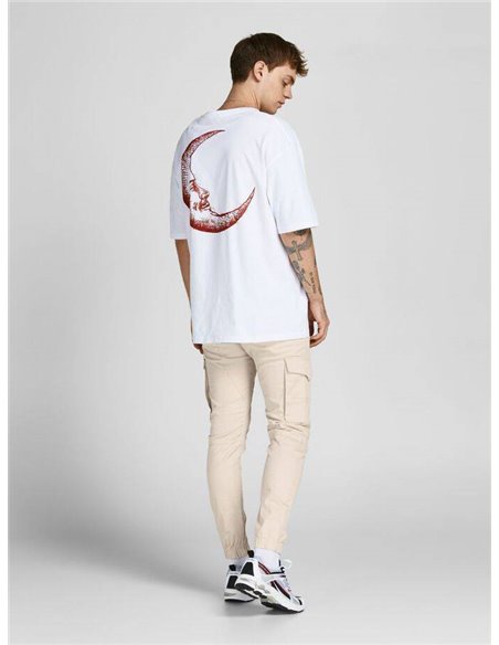 PANTALÓN CARGO JPSTPAUL Moonbeam/Beige