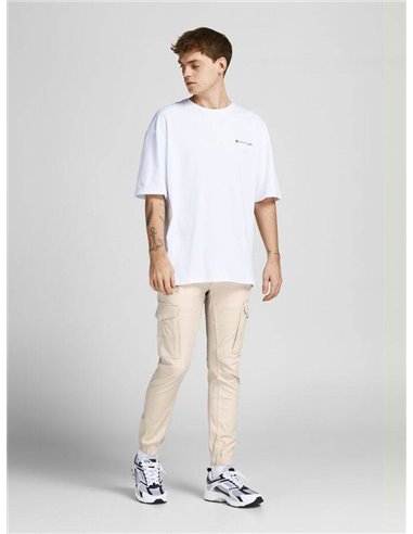 PANTALÓN CARGO JPSTPAUL Moonbeam/Beige