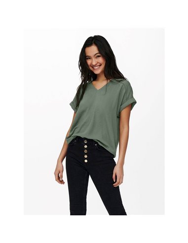 TOP DE CORTE HOLGADO JDYRACHEL Sea Spray/Verde