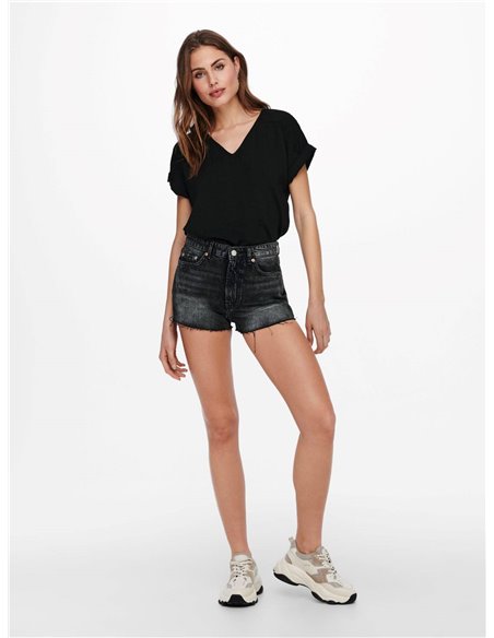 TOP DE CORTE HOLGADO JDYRACHEL Black/Negro