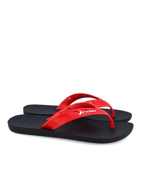 CHANCLAS RIDER STREET AD Black/Red