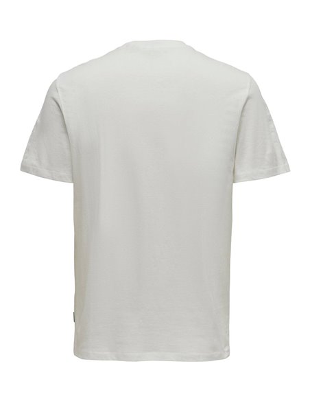 CAMISETA ONSJAKE PHOTO Cloud Dancer/Blanco