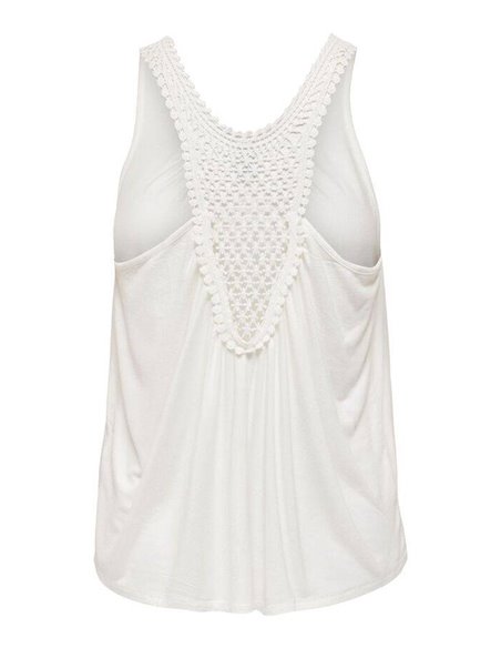 TOP SIN MANGAS JDYEDDIE Cloud Dancer/Blanco