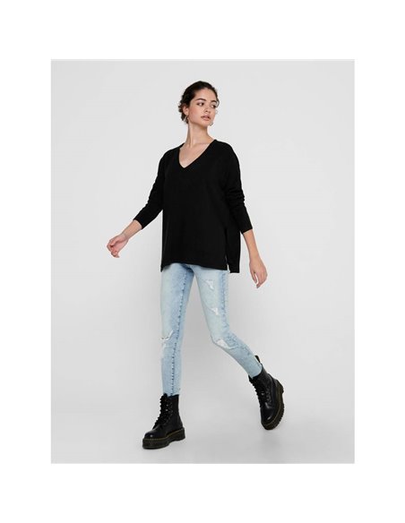 JERSEY DE PUNTO onlAMALIA Black/Negro