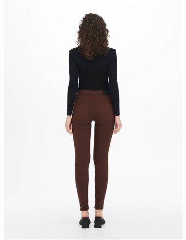 PANTALÓN SKINNY JDYLARA Brown Stone/Marrón