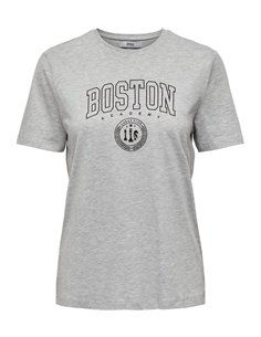 CAMISETA onlACADEMY Light Grey/Gris Claro