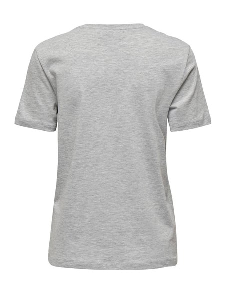 CAMISETA onlACADEMY Light Grey/Gris Claro