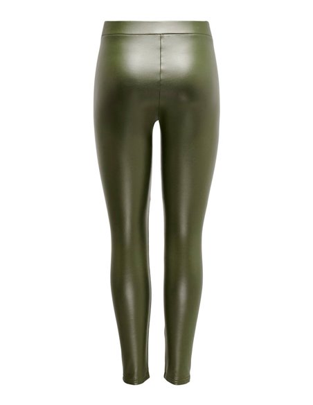 LEGGINGS DE PIEL SINTÉTICA JDYSTINE Dark Olive/Verde Oliva