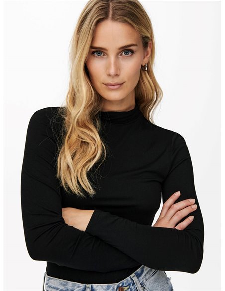 CAMISETA DE CUELLO ALTO  JDYSANDY Black/Negro