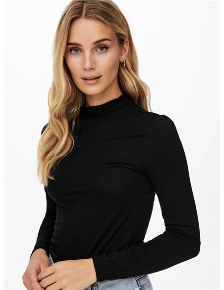CAMISETA DE CUELLO ALTO  JDYSANDY Black/Negro