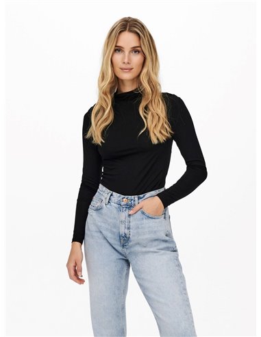CAMISETA DE CUELLO ALTO  JDYSANDY Black/Negro