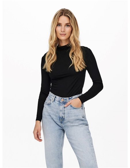 CAMISETA DE CUELLO ALTO  JDYSANDY Black/Negro
