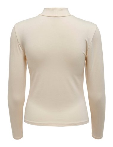 CAMISETA DE CUELLO ALTO  JDYSANDY Ecru/Crudo