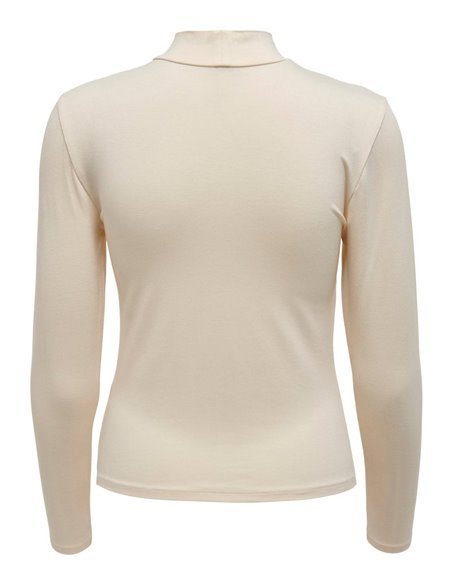 CAMISETA DE CUELLO ALTO  JDYSANDY Ecru/Crudo